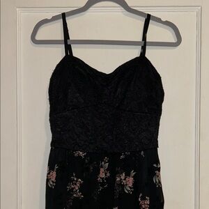 Lily Rose Black Floral Maxi Dress